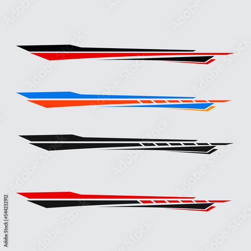 yacht ship wrapping sticker design vector. ship sticker