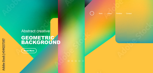 Fluid triangles minimal abstract background. Techno or business concept, pattern for wallpaper, banner, background, landing page
