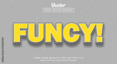 Editable text effect, Funcy text with modern style and classic photo