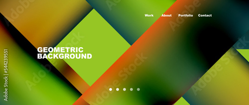 Minimal geometric abstract background. Circle and line design. Trendy techno business template for wallpaper, banner, background or landing