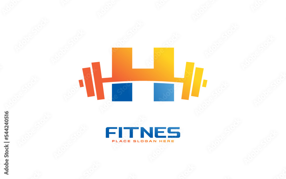 H logo gym vector for identity company. initial letter fitness template vector illustration for your brand. H logo gym vector for identity company. initial letter fitness template vector illustration for your brand.