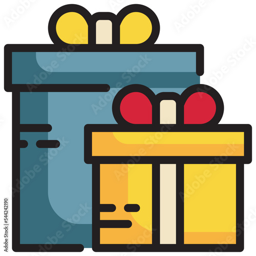gitfbox stack give happy filled outline icon