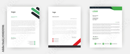 Professional creative letterhead template design 