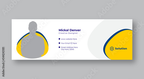 Corporate Email Signature, Business email signature, Clean and straightforward, Email signature template design, or email footer template, Modern creative Email signature, personal social media cover,