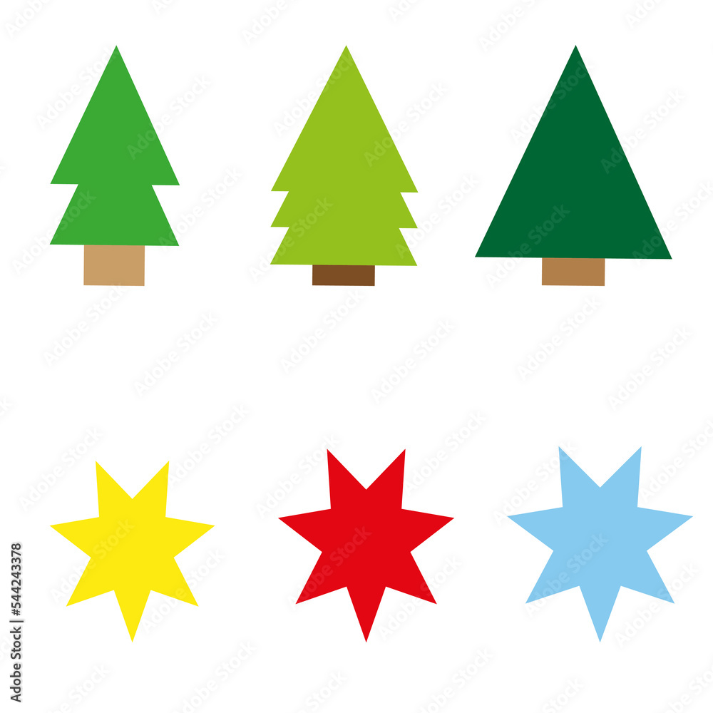 different beautiful Christmas tree icons different beautiful Christmas tree icons