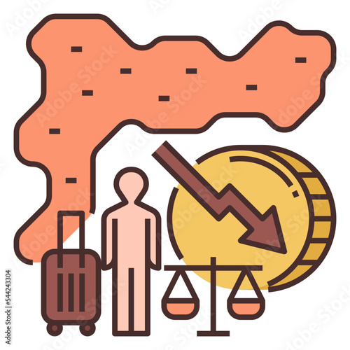 vulnerable countries icon