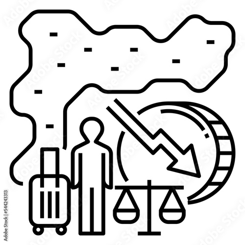 vulnerable countries icon