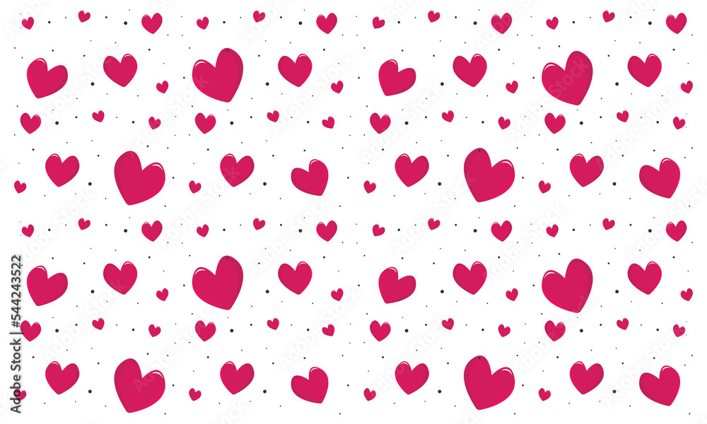 Cute heart pattern background