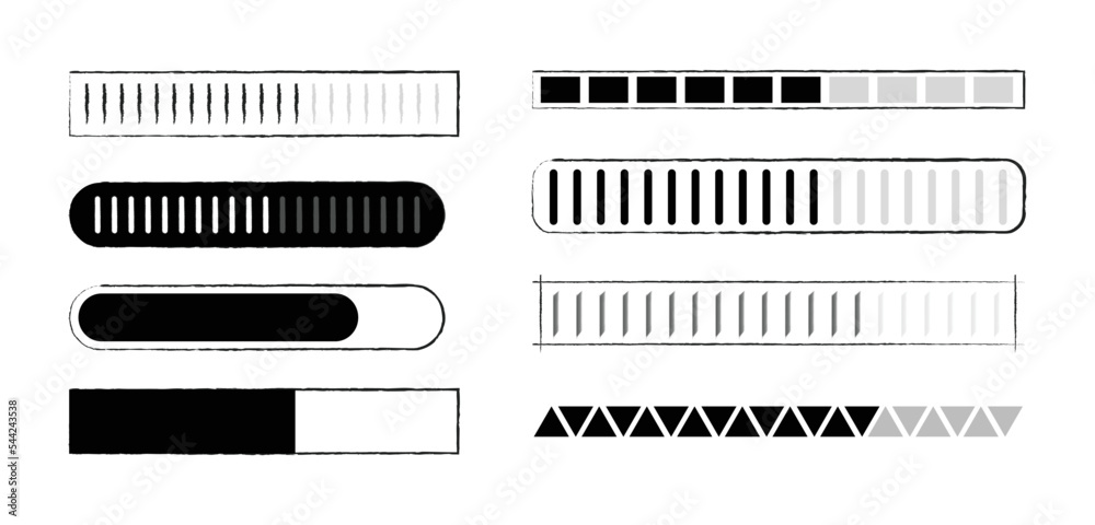 Fototapeta premium Loading bar vector illustration