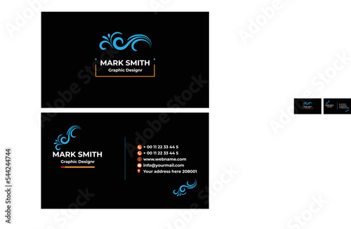 Business card Design Creative and Clean Business Card Template.Ready For Print 