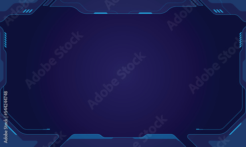 Futuristic hud interface screen design