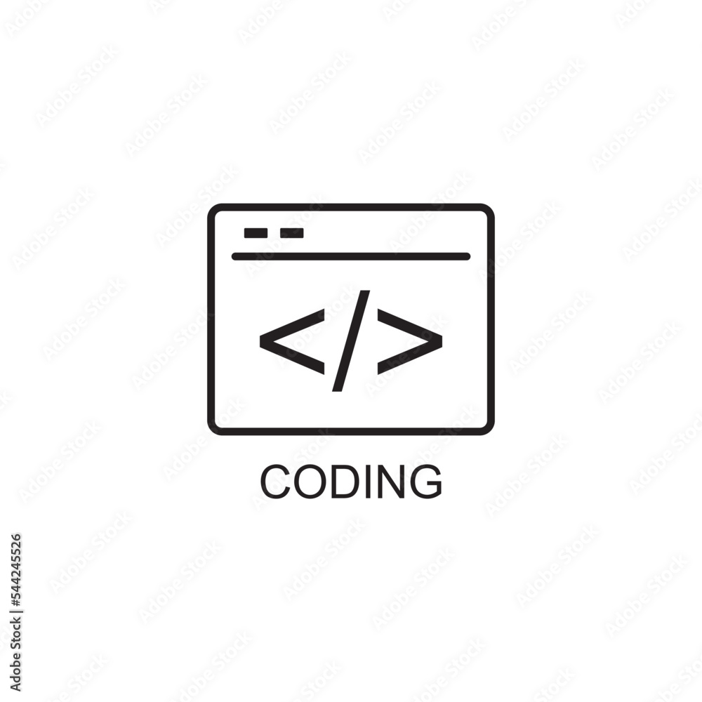 coding icon , programing icon vector coding icon , programing icon vector