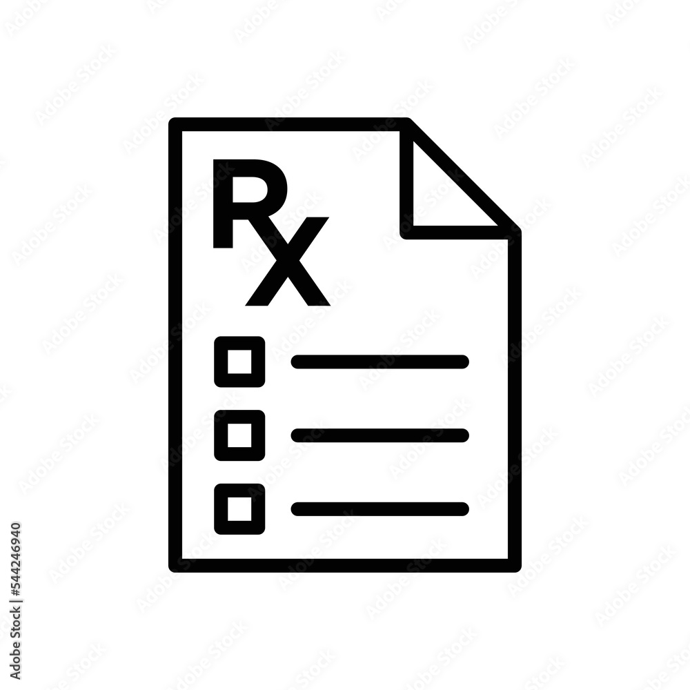 rx icon vector design template in white background rx icon vector design template in white background