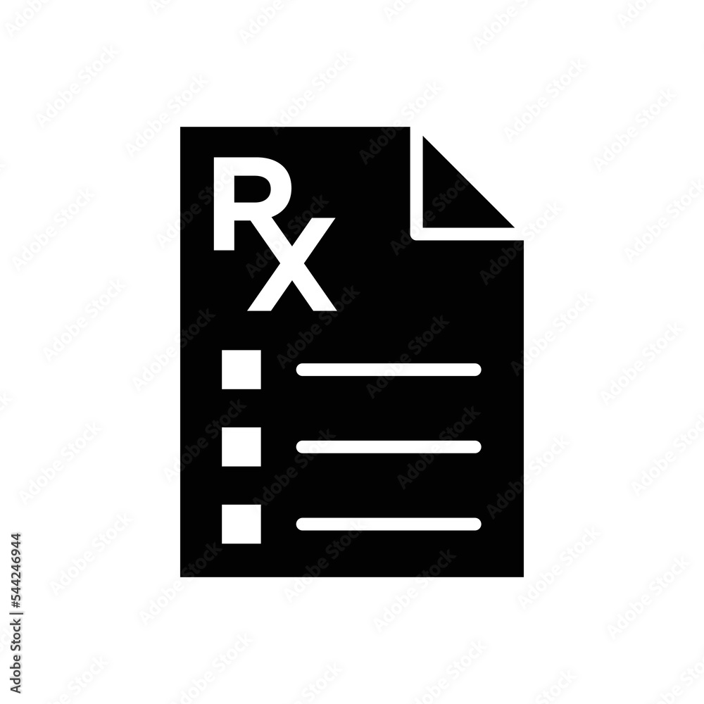 rx icon vector design template in white background rx icon vector design template in white background