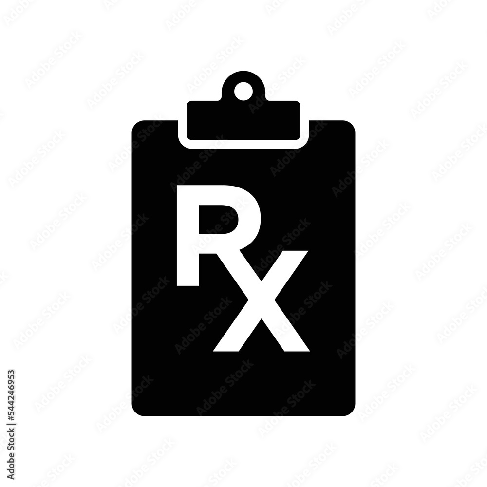rx icon vector design template in white background rx icon vector design template in white background