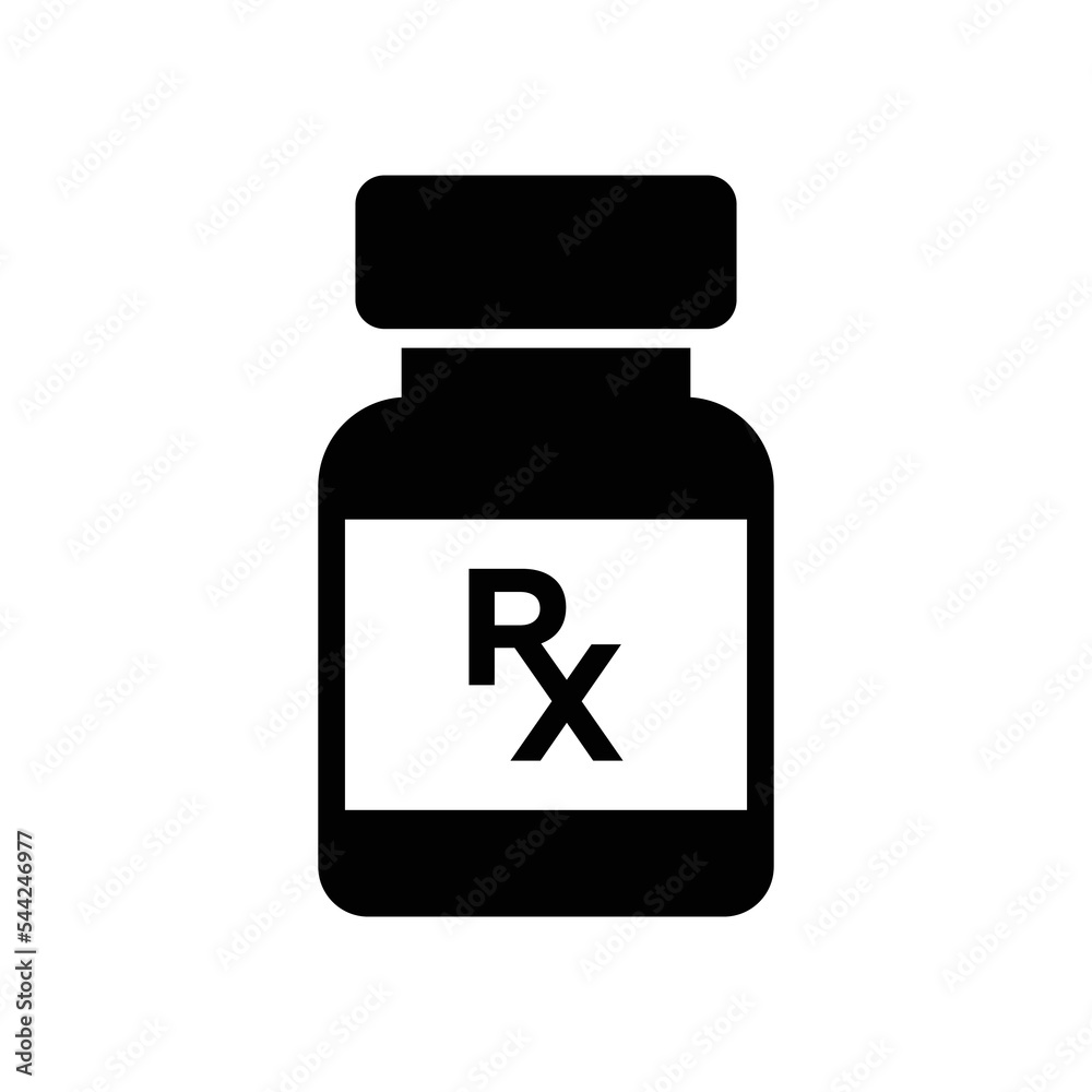 rx icon vector design template in white background rx icon vector design template in white background