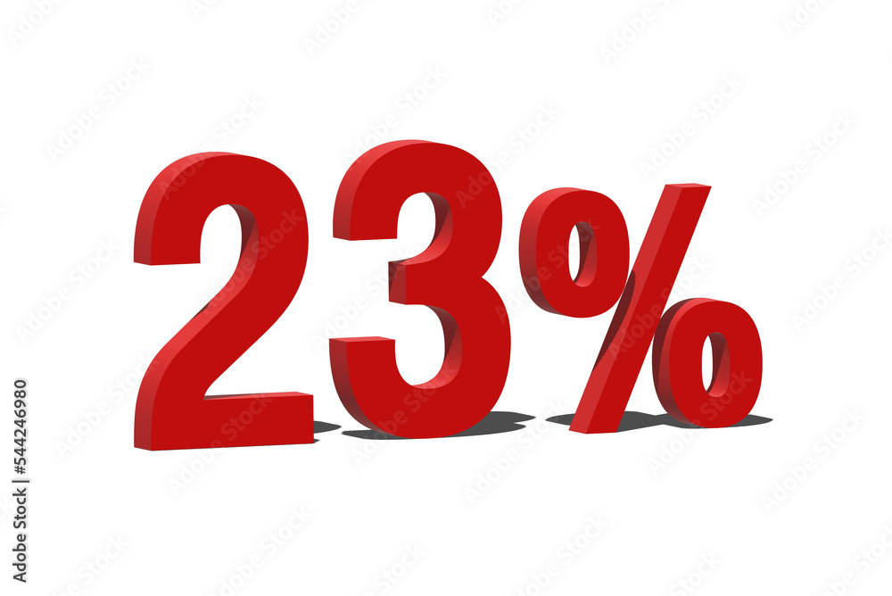 23 Percent Discount 3d Sign on White Background, Special Offer 23% Discount Tag, Sale Up to 23 Percent Off, Sale Symbol, Special Offer Label. 23 Percent Discount 3d Sign on White Background, Special Offer 23% Discount Tag, Sale Up to 23 Percent Off, Sale Symbol, Special Offer Label.