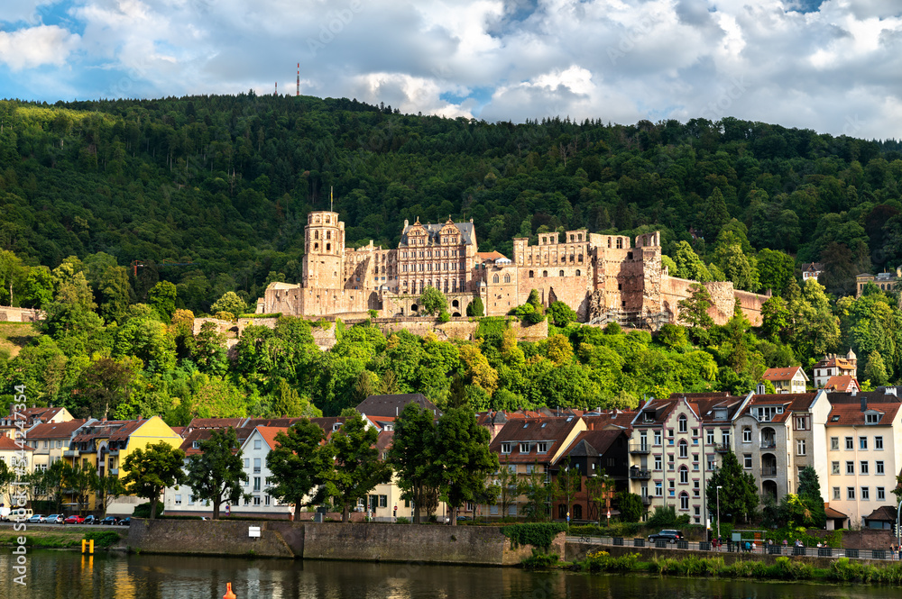 View of Heidelberg Castle in Baden-Wurttemberg, Germany