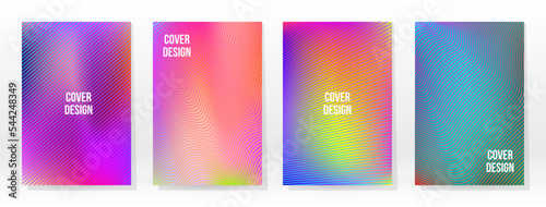 Minimal Poster. Pastel Soft. Rainbow Gradient Set