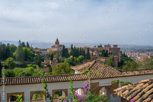Romantic view of the Alahambra complex in Grenada, Spain