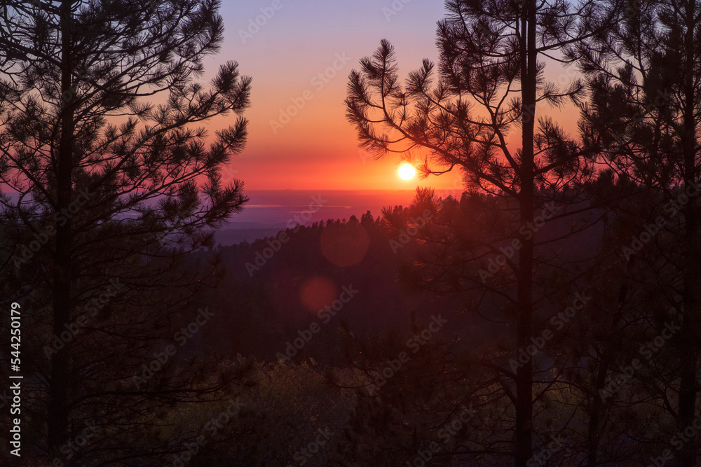 Sunset in the Black Hills of Wyoming