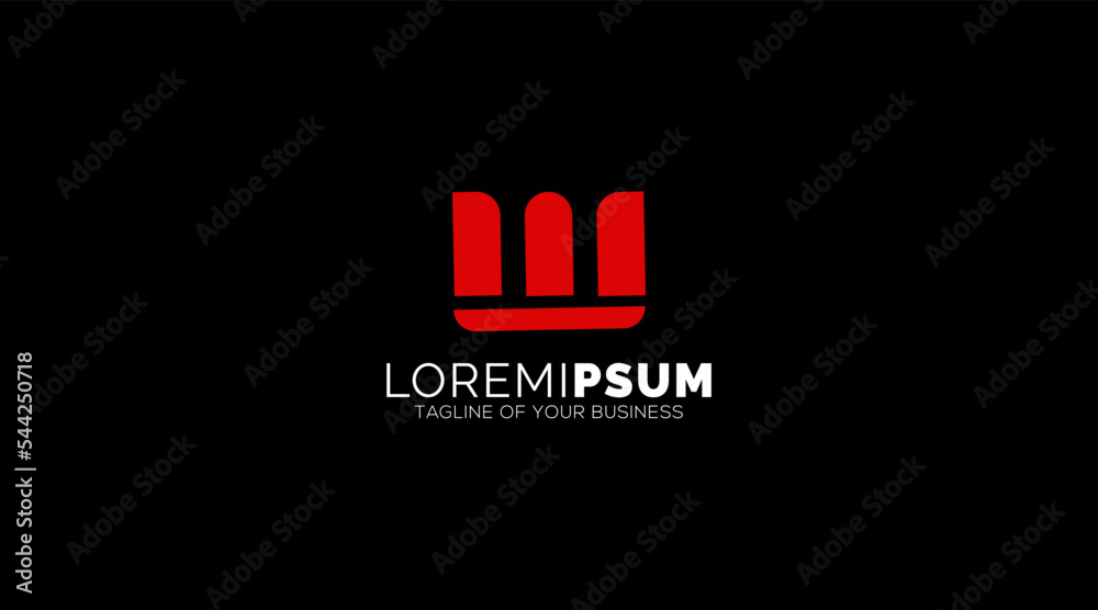 Obraz premium W Letters Logo design Abstract Monogram vector