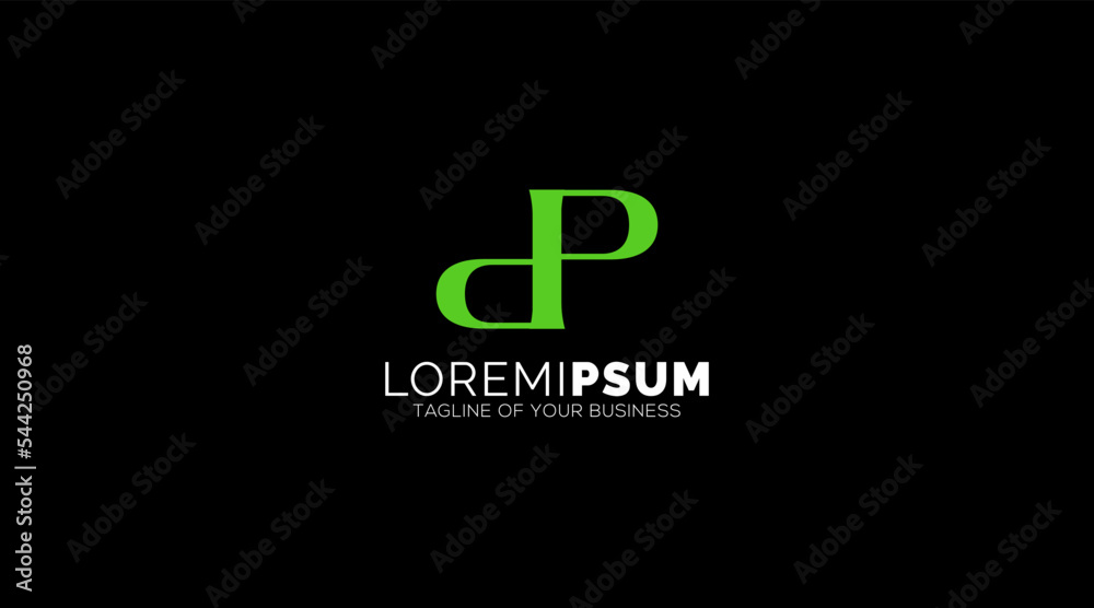 Fototapeta premium DP, PD, D, P Letters Logo design Abstract Monogram vector