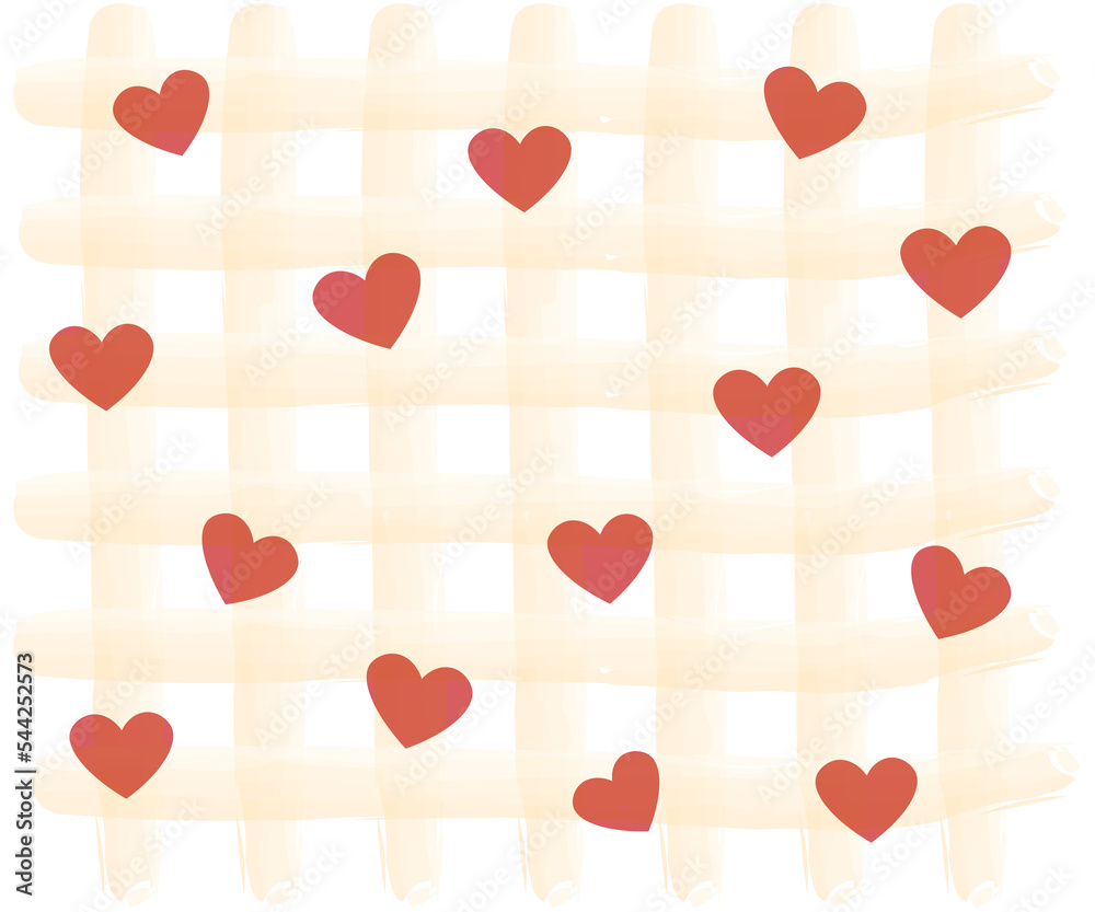 seamless background with hearts