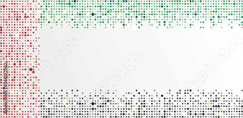 UAE flag creative background. 2 December. UAE Independence Day greeting card. Vector illustration