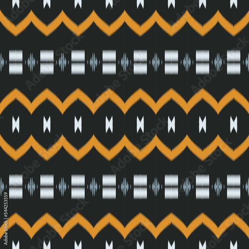 Motif ikat damask batik textile seamless pattern digital vector design for Print saree Kurti Borneo Fabric border brush symbols swatches party wear