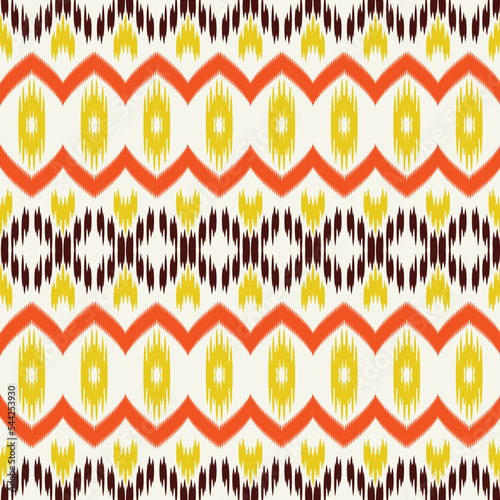 Motif ikat diamond batik textile seamless pattern digital vector design for Print saree Kurti Borneo Fabric border brush symbols swatches cotton