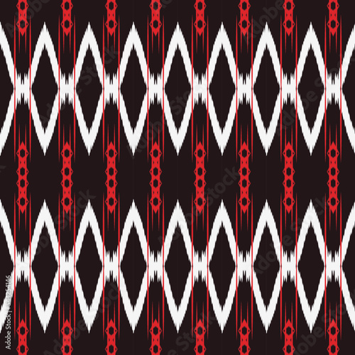 Motif ikat fabric batik textile seamless pattern digital vector design for Print saree Kurti Borneo Fabric border brush symbols swatches party wear