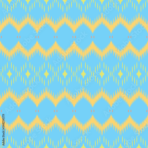 Motif ikat print batik textile seamless pattern digital vector design for Print saree Kurti Borneo Fabric border brush symbols swatches designer