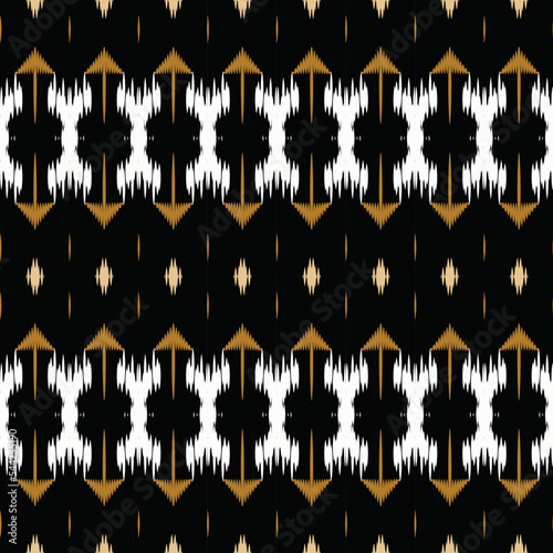 Motif ikat triangle batik textile seamless pattern digital vector design for Print saree Kurti Borneo Fabric border brush symbols swatches designer