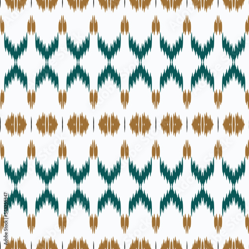 Motif ikat triangle batik textile seamless pattern digital vector design for Print saree Kurti Borneo Fabric border brush symbols swatches cotton