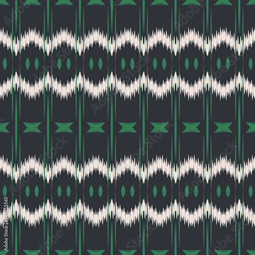 Motif ikat texture batik textile seamless pattern digital vector design for Print saree Kurti Borneo Fabric border brush symbols swatches cotton