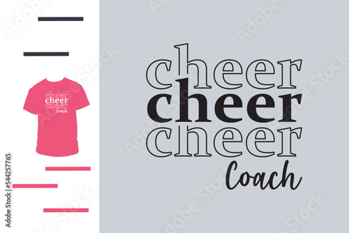 cheer coach t shirt design