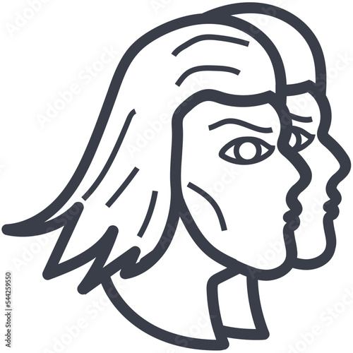 Gemini Horoscope Vector Icon
