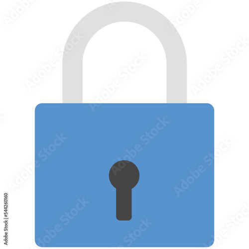 Lock Flat Illustration