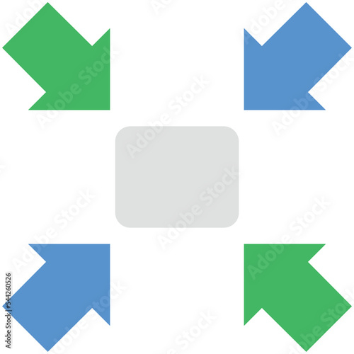 Enlarge Flat Illustration