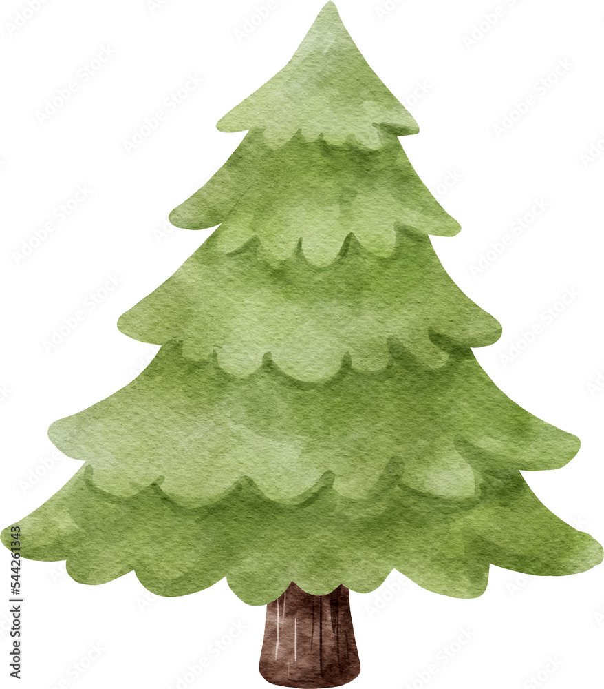 Christmas Tree Watercolor