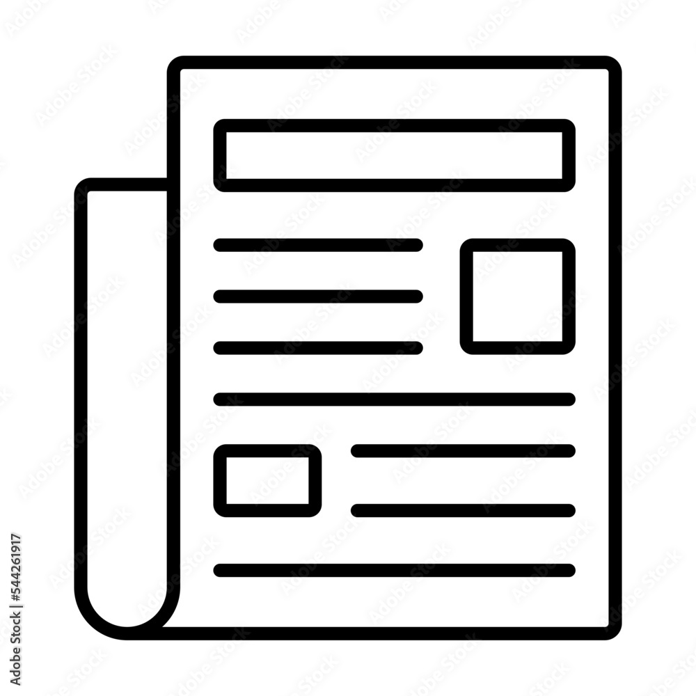 Fototapeta premium News Icon