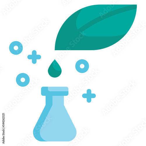 organic science extract natural cosmetic flat style icon