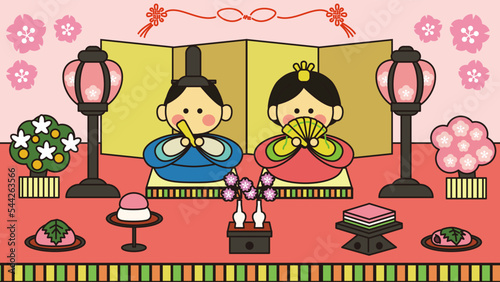 ひな祭りイラスト