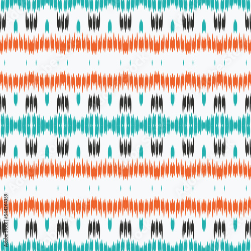 Ethnic ikat vector batik textile seamless pattern digital vector design for Print saree Kurti Borneo Fabric border brush symbols swatches party wear