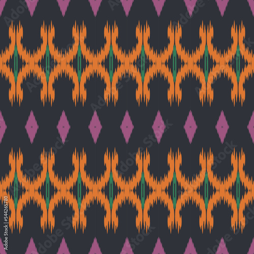 ฺฺBatik Textile ikat floral seamless pattern digital vector design for Print saree Kurti Borneo Fabric border brush symbols swatches party wear