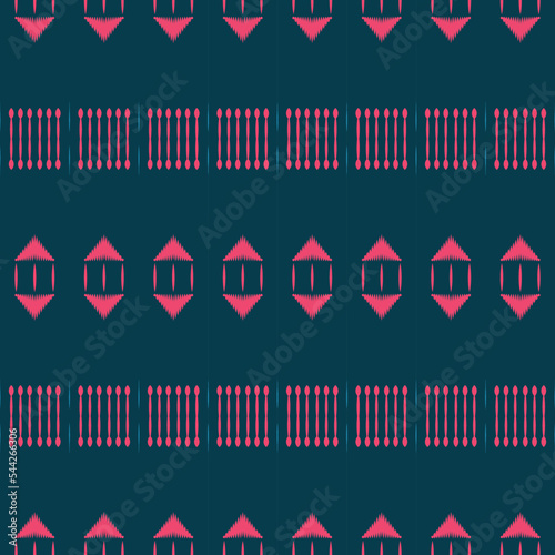 ฺฺBatik Textile ikat flowers seamless pattern digital vector design for Print saree Kurti Borneo Fabric border brush symbols swatches stylish