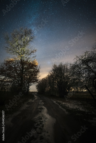 milky way in winter