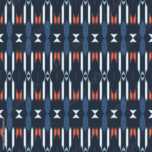 ฺฺBatik Textile ikat prints seamless pattern digital vector design for Print saree Kurti Borneo Fabric border brush symbols swatches stylish