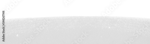 Fotografie, Obraz Border of white snow isolated on white or transparent background
